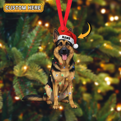 Maxcorners Personalized German Shepherd Dog Christmas Ornament, Flat 2D Ornament,
2D Flat LM2511