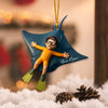 Maxcorners Diving, Sea Lover Home Decor, Christmas Ornament, Personalized Ornament6 2D Flat LM2111