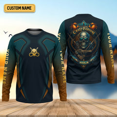 Maxcorners Crazy Fishing SPF Shirt For Men, Marlin Tournament Men Fishing Shirt, Gift For Fisherman