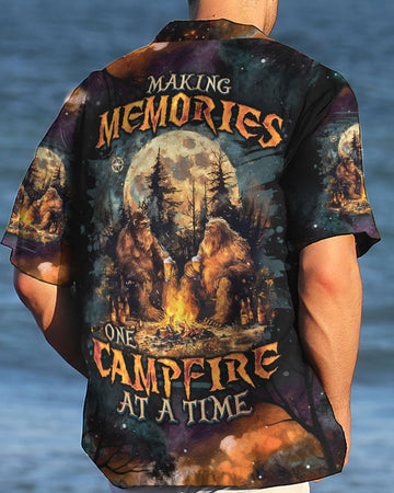 Maxcorners Making Memories One Campfire At A Time Bigfoot Hawaiian Shirt LM2101