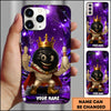 Maxcorners Bowling King Ball Crown Multicolor Personalized Name 3D Phone Case