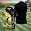 Maxcorners Augusta Golf Club Custom Men's Golf Polo Shirt, Gift For Golfers
