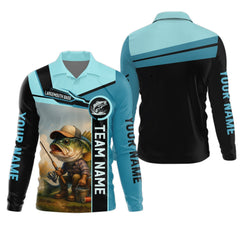 Maxcorners Largemouth Bass Fishing, Fishing Team Shirts SPF Shirt, Best Fishing Gifts, Mens Casual Shirts