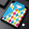 Maxcorners Retro Argyle Diamond Checkered Golf Shirt, Golf Polo For Women, Printed Golf Shirt LM1507