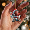 Maxcorners Custom Name Rugby Ornament, Rugby Lover Christmas Gift 2D Flat LM2211
