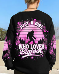 Maxcorners Just A Girl Who Loves Bigfoot All Over Print LM2101