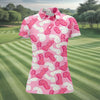 Maxcorners Funny Pink Frosted Cookie Adult Golf Shirt, Women’s Golf Tops, Golf Polo For Women LM1507
