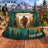 Maxcorners Hiking Forest Backpacker Prepared Persistent Free Personalized Name 3D Cap