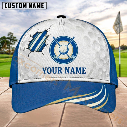 Maxcorners Golf Target Claw Scratch Personalized Name 3D Cap (6 Colors)
