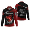 Maxcorners Bass Fishing Shirts, Hunt - Strike - Rule, SPF Long Sleeve Shirts, Fishing Shirts For Men