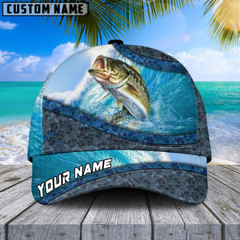 Maxcorners Magic Bass Fishing Customized Name 3D Cap