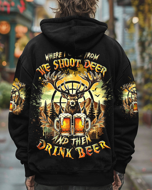 Maxcorners We Shoot Deer And Then Drink Beer All Over Print LM1601