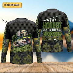Maxcorners Weekend Hooker Camouflage Fishing Shirts, Fishing UPF Shirts, Men's Fishing Shirts Long Sleeve