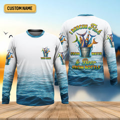 Maxcorners I Rescue Fish From Water And Beer From Bottle Fishing UPF Shirts, Fishing Gifts For Men, Men's Fishing Shirt