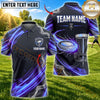 Maxcorners Disc Golf Flying Disc & Dynamic Swirl Graphic Multicolor Customized Name, Team Name 3D Shirts