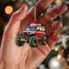 Maxcorners Custom Name Jeep Ornament, Christmas Gift for Jeep Lover 2D Flat LM2211