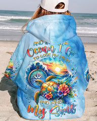 Maxcorners And Into The Ocean I Go Turtle Compass All Over Print LM2101