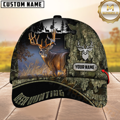 Maxcorners Hunting Deer Camouflage Multicolor Personalized Name 3D Cap