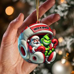 Maxcorners Custom Name Boxing Ornament, Christmas Gift for Boxing Lover5 2D Flat LM2111