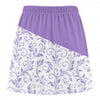 Maxcorners Customized Bowling Trouser Skirts With Shorts Underneath, Bowling Scroll Pattern Vector With Pockets