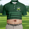 Maxcorners St Patrick's Day Cheers Men's Funny Golf Shirts, Polo Shirts For Men, Golf Shirts For Men | Style 2