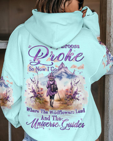 Maxcorners My Broom Broke So Now Wildflowers Halloween All Over Print LM2101