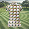 Maxcorners Cute Potted Cactus Pattern Golf Polo Shirt, Ladies Golf Tops, Women's Golf Polo LM1507