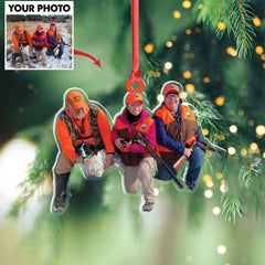 Maxcorners Personalized Hunting Acrylic Christmas Ornament Custom Photo Gift for Hunters & Outdoor Lovers LM0110