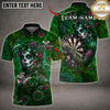 Maxcorners Darts Sugar Skull Woman Roses Dartboard Multiple Options Personalized Name, Team Name 3D Shirt