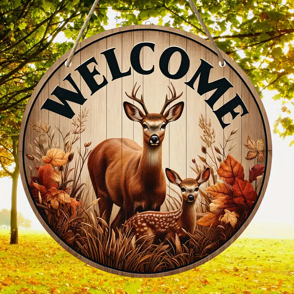 Maxcorners Deer Hunting Wooden Sign