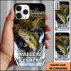 Maxcorners Black Grunge Water Splash Personalized Name Phone Case (13 Fish Species)