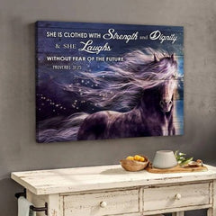 Maxcorners Wild Stallion Canvas Painting
