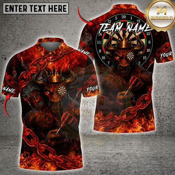 Maxcorners Darts Chained Viking Minotaur Dartboard Multiple Options Personalized Name, Team Name 3D Shirt