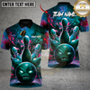 Maxcorners Bowling Demon Ball Multicolor Customized Name, Team Name 3D Shirts