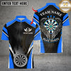 Maxcorners Darts Flame Wings Dartboard Multicolor Customized Name, Team Name 3D Shirt