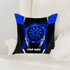 Maxcorners Darts Lightning Energy Target Multicolor Customized Name 3D Pillow