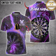 Maxcorners Blazing Bullseye Darts Jersey Multicolor Customized Name, Team Name 3D Shirts
