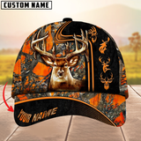 Maxcorners Beautiful Deer Hunting Version 2 Camouflage Pattern Multicolor Personalized Name 3D Cap