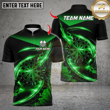 Maxcorners Lightning Darts Multicolor Customized Name, Team Name 3D Shirts