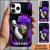 Maxcorners Bowling Boom Ball Pin Multicolor Personalized Name 3D Phone Case
