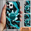 Maxcorners Bowling Lightning Strike Ball Multicolor Personalized Name 3D Phone Case