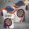 Maxcorners Dart Team Jersey Classic Board Multicolor Customized Name, Team Name 3D Shirts