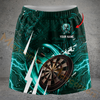 Maxcorners Darts Lightning Cyber Skull Dartboard Personalized 3D Skirts With Shorts