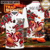 Maxcorners Trap Shooting Shotgun & Eagle Clay Target Graphic Multicolor Customized Name, Team Name 3D Shirts