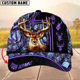 Maxcorners Beautiful Deer Hunting Version 2 Camouflage Pattern Multicolor Personalized Name 3D Cap