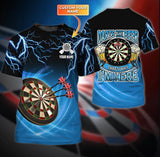 Maxcorners Dart Personalized 3D All Over Printed Dart And Beer Thunder Shirt