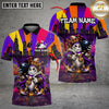 Maxcorners Bowling & Pins Graffiti Street Lane King Customized Name, Team Name 3D Shirt (4 Colors)