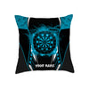 Maxcorners Darts Lightning Energy Target Multicolor Customized Name 3D Pillow
