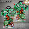 Maxcorners Darts Cool Rooster Dartboard Multicolor Customized Name, Team Name 3D Shirt