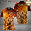 Maxcorners Bowling Golden Strike Ball & Pins Explosion Multicolor Customized Name, Team Name 3D Shirts